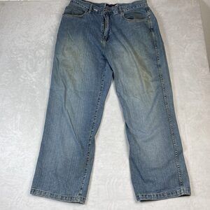 Phat Farm Men's Blue Straight Fit Jeans Size 36x33 Y2K Denim